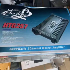 Htg237 Amp 8484 Lanzar Heritage 2 Channel 1000 Watts Car Amplifier Sub