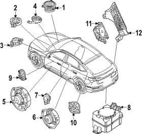 85e-035-223-a Audi Genuine Amplifier