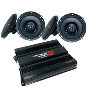Cvp1200.4d Cerwin-vega Xed62 1200w 4ch Amp 4 6.5 Inch 300w Speakers Upgrade