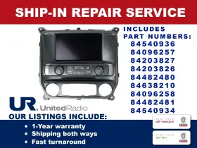 84540936 Chevrolet Repair Service Display/control Panel For 2016-2019 Gmc Sierra/chevy Silverado