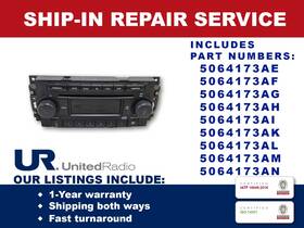 Chrysler 5064173ae Repair Service For 2009-2010 Dodge Ram Am/fm/cd Oem Radio 5064173am