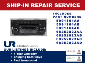 5091164ab Chrysler Repair Service 2012-2017 Jeep Dodge Ram Oem Radios And Other Part #s