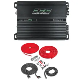 Atom20001pro Deaf Bonce Bak42 Apocalypse 2000.1 Pro Class D Monoblock Car Amplifier With Amp Kit