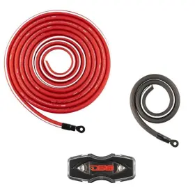 Ds18 081159065973 4-ga Amplifier Installation Kit - Red For Car Audio Systems