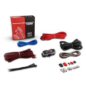Ds18 081159065980 8-gauge Amplifier Install Kit - Red For Car Audio Systems