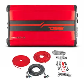 Sxe-3000.4d Ds18 Sxe-3000.4d/rd 1000w Class-d 4-channel Amplifier With Amp Kit