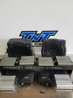 661.fd1g02 Ford Mach Subwoofers Tweeter And Amps For 2002 Mustang