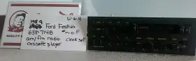 E7bf-19b132-aa Ford Festiva Used Vintage 1989 Festiva/am/fm Radio/cassette Player/clock Set