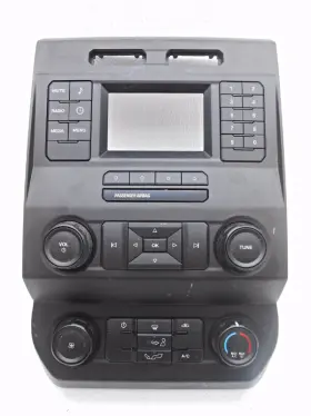 Fl3t-18e243-acc Ford Oem F-150 Radio Temperature Control Panel Faceplate-scratches And Nicks