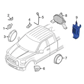 Ml3z-18b849-d Ford Genuine Amplifier