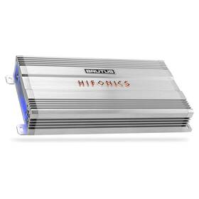Hifonics Bg-1000.2 Brutus Bg 1000 Watt 2 Channel Amplifier With Built-in Uv Meter Silver