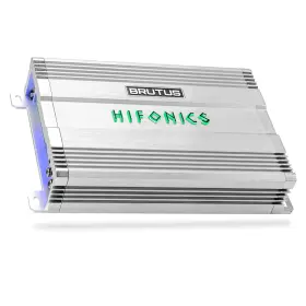 Bg-520.4 Hifonics Brutus Bg 520 Watt 4 Channel Amplifier With Built-in Uv Meter Silver