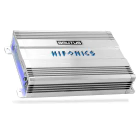 Bg-560.2 Hifonics Brutus Bg 560 Watt 2 Channel Amplifier With Built-in Uv Meter Silver
