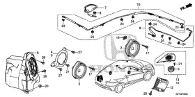39186-szt-g21 Honda Genuine Amplifier Assembly Premium Audio