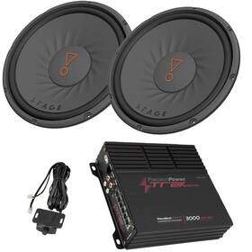 Jbl Precision Power 737558785836 2 Stage102 Series 10 Inch 4 Ohm Subwoofers And 3000w Mono Micro 1-ch Amplifier