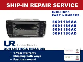 5091186ad Jeep Repair Service 2012-2014 Ram Multimedia Oem Navigation Radios
