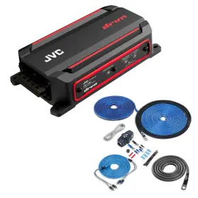 Ks-dr2001d Jvc Ksdr2001d Xkit82 300w Rms Class-d Mono Marine/powersports Amplifier With Amp Kit