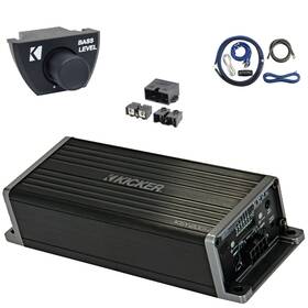 Kicker 027581621271 Key200.4 200w 4-channel Full-range Amplifier Remote Kit Power Block