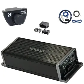 Key200.4 Kicker 027581621271 200w 4-channel Full-range Amplifier Remote Kit Power Block