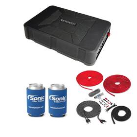 Kicker 51hs8 Bk82 2sk 51hs8 Subwoofer Enclosure With Free Amp Install Kit