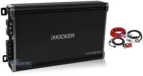 43cxa12001 Kicker Bak02bl Monoblock Class-d Car Amplifier With Amp Kit