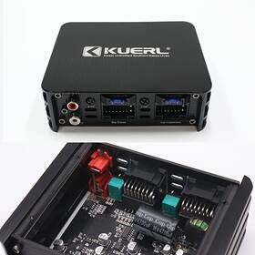 Kuerl C00823001 4x80w 4 Channel Car Amplifiers Power Android Audio Stereo Bass Dsp Amp Aluminum