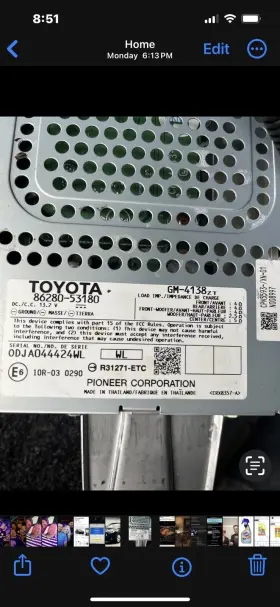 86280-53181 Lexus Pioneer Amplifier Is250 Is350 Is200t 2014 2015 2016 2017