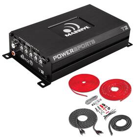Massive Audio Mat2 Bak82 T2 1600w Peak 800w Rms 1 Ohm Monoblock Amplifier With Amp Kit