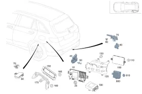 167-900-21-24-64 Mercedes-benz Genuine Control Unit