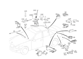 211-820-07-89 Mercedes-benz Genuine Amplifier