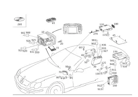 220-870-40-89 Mercedes-benz Genuine Amplifier