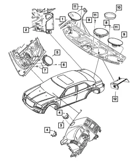05064336an Mopar Genuine Amplifier 5064336an