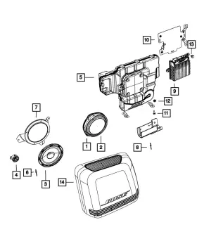 05091804ae Mopar Genuine Amplifier 5091804ae
