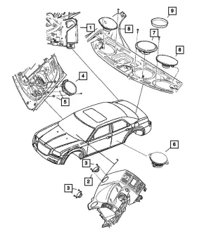 5064947an Mopar Genuine Amplifier