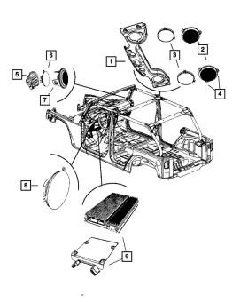 5091272ad Mopar Genuine Amplifier