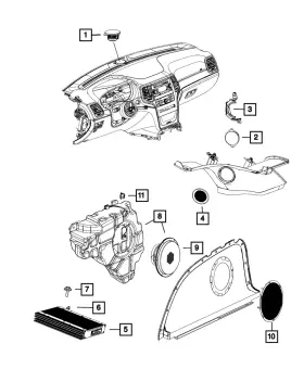 68248754ae Mopar Genuine Amplifier