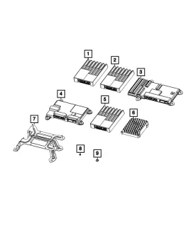 68537832af Mopar Genuine Amplifier