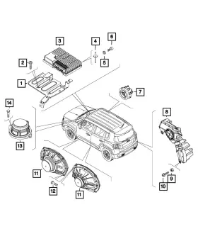 68614482aa Mopar Genuine Amplifier Us Canada Mexico