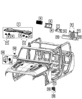 68647034ab Mopar Genuine Amplifier