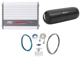 Mtx Wet75.2 Rmwk8 Rpb27 Wet75.2 200w 2-channel Marine Amplifier Amp Kit Speaker For Boat/atv/utv/rzr