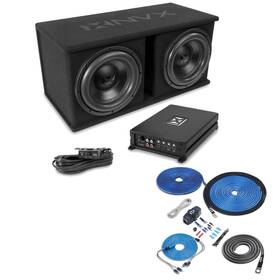 Nvx Npkg212 Xkit82 1x Npkg212 Dual 12 Inch Subwoofer Bass Package Amp 8 Gauge Wiring Bundle