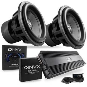 Nvx Xcw151 Xca6k Xkit02 Xapk0 Xcw151 15 Inch Splsubwoofer Monoblock Amplifier 2-ch With Wiring Kit