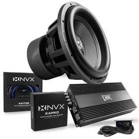 Nvx Xcw152 Xca3k Xkit02 Xapko Xcw152 15 Inch Spl Subwoofer Monoblock Amplifier 2-ch With Wiring Ki