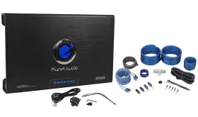 Ac2000.2 Planet Audio Rwk41 New Anarchy 2000w 2 Channel Car Amplifier Amp Kit Remote