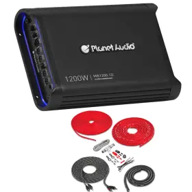 Mb1200.1d Planet Audio Mb12001d Bak82 Mini 1200w Class-d Amplifier With Amp Kit