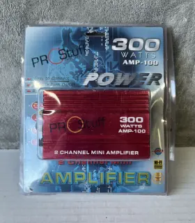 Amp-100 Prostuff 300 Watt 2ch Mini Amplifier For Car And Motorcycle New