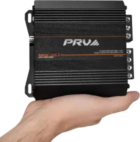 Mdx1200.2 Prv Audio 810075524192 1 Ohm 2-channel Full-range Mini Amplifier 2 X 600w Rms