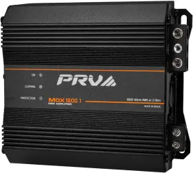 Mdx1800.1 Prv Audio 810075524222 2 Ohm 1-channel Full-range Mdx Mini Amplifier 1800w Rms