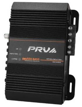 Prv Audio 810075526462 Rs500 Bass 2 Ohm Class-d 1-channel Monoblock Amplifier 500w Rms