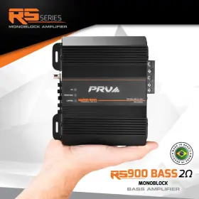 Prv Audio 810075526486 Rs900 Bass 2 Ohm Class-d 1-channel Monoblock Amplifier 900w Rms